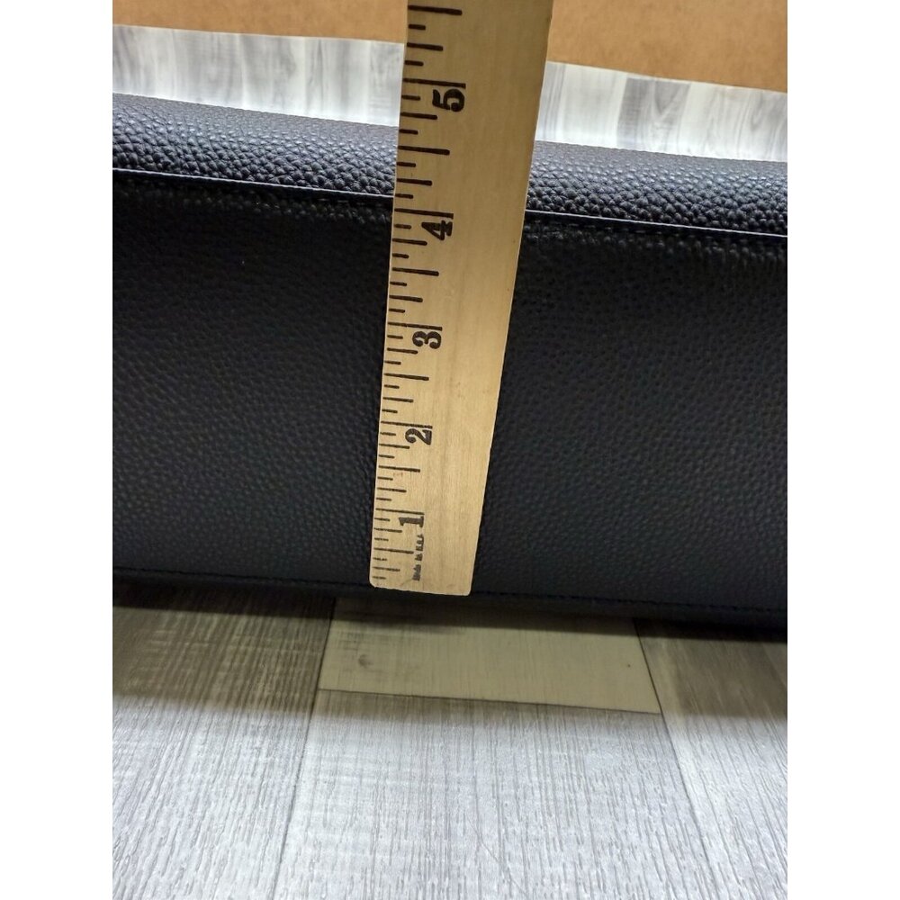 ✅Ralph Lauren Black Pebbled Leather Brigitte Tote Handbag  Plus Key Chain R.L.L - Picture 12 of 14